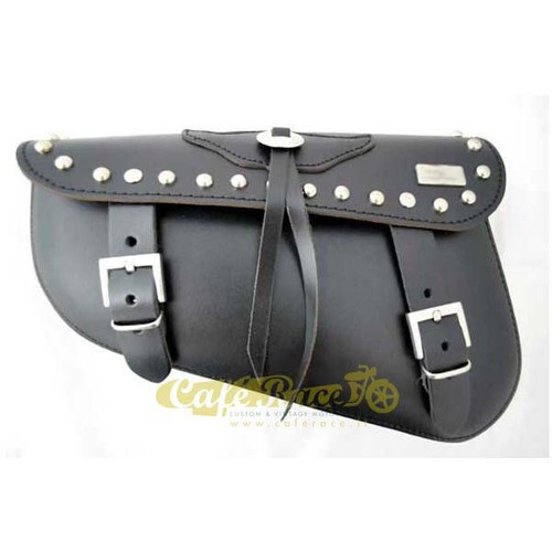 Sac latéral cuir - latéral, noir