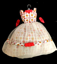 Barbie VTG Robe coton+organdi