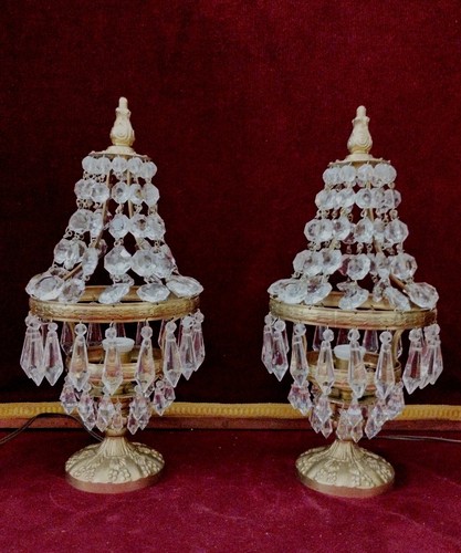 Ancienne paire lampes - paire, de