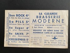 ADVERTISING BLOTTER "GRANDE BRASSERIE MODERNE A ROUBAIX NORD"