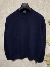 Paul&Shark Eco Wool Blue Sweater Size XXL Fits XL