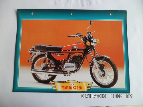 Carte fiche moto yamaha - fiche,