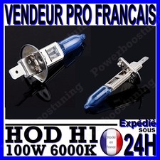 AMPOULE PLASMA HOD H1 100W LAMPE HALOGENE FEU EFFET XENON BLANC BLANCHE 6000K 12
