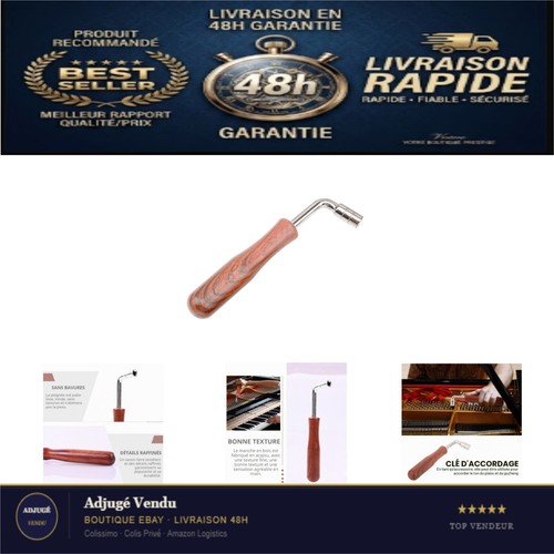 Clé accordage piano - d'accordage, de