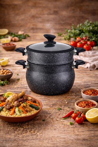 Couscoussier cuisson vapeur - 8l,