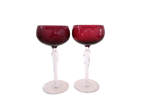 Lot verres vin - verres, à