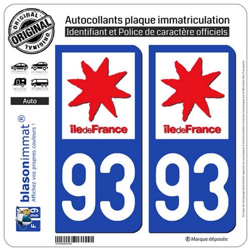 Stickers autocollant plaque - 2,