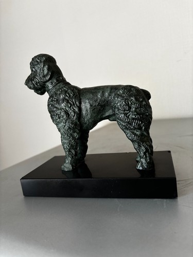 Sculpture chien caniche - chien,