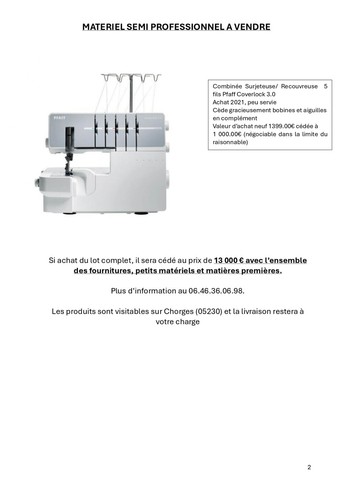 Combiné surjeteuse - ,