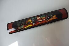 Precious Russian lacquer box, fine lacquer paint, signed