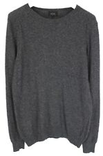 A.P.C. Pull Homme MEDIUM En Laine Soie Angora Mélange Gris