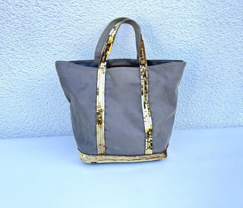 Sac cabas sequins gold - cabas, à