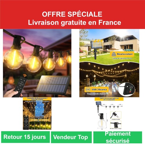 Guirlande lumineuse solaire