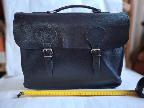 Ancienne serviette cuir - serviette,