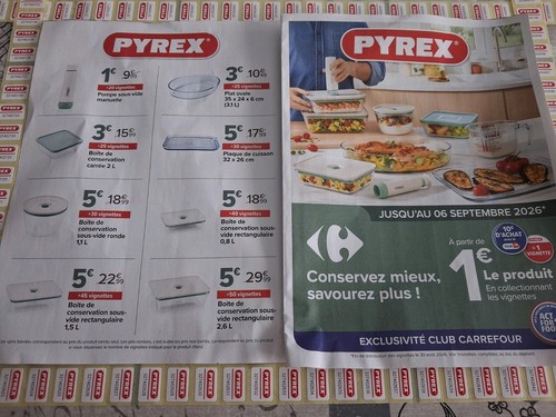 Lot 200 vignettes pyrex - de,