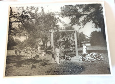 photo maison d'enfants "LE NID" au muy noir blanc argentique école classe 1935