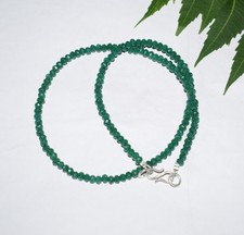 Collier 14" fait main en jade