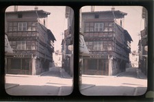 AUTOCHROME stereo (10x15) G. MEUNIER. France, Lyon? Bourg. 1927