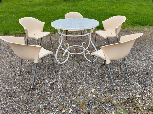 Salon jardin fer forgé - salon, de