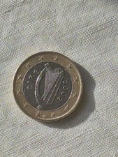Pièce 1 Euro Irlande harpe