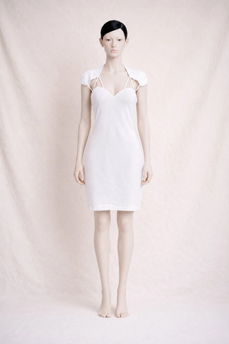 Guess robe mini coton blanc - guess,