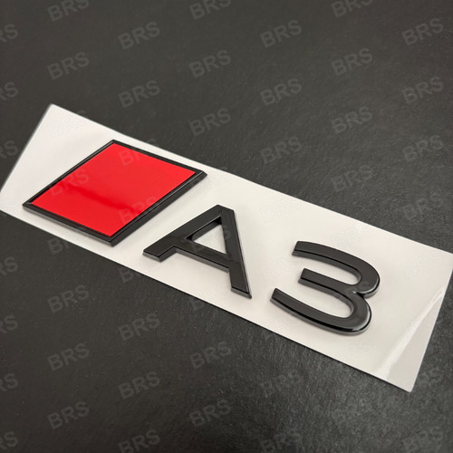 Gloss black red - black, 3d