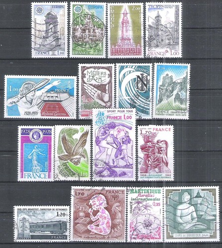 Lot timbres france oblitérés - lot,