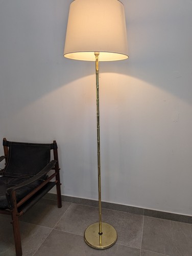 Lampadaire bambou laiton