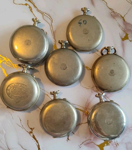 Lot boîtiers montre gousset - 7,