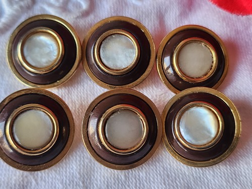 Lot boutons anciens metal - en,