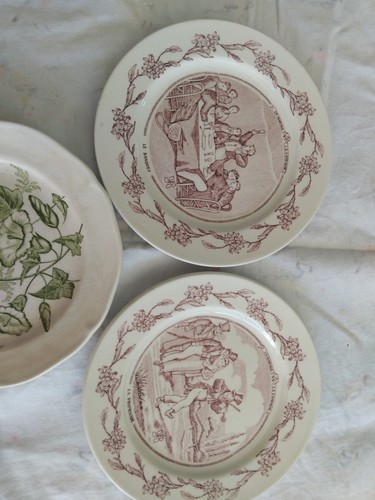 Lot assiettes vintage - lot,