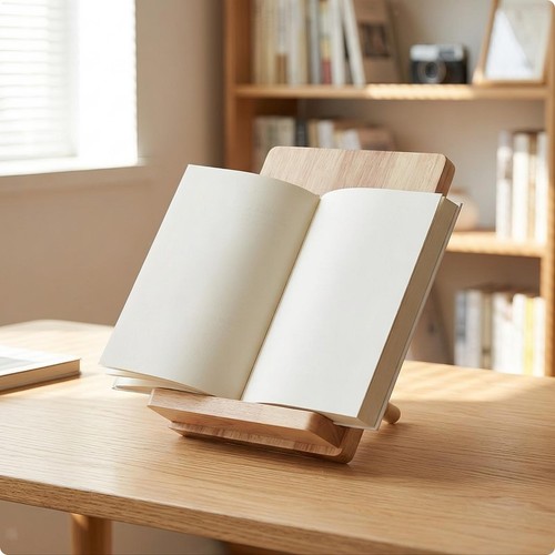 Présentoir livres bois - présentoir,