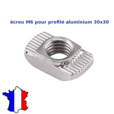 écrou M6 pour profilé