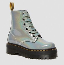 Dr Martens 6 Trou Molly Argent Prysm 26227040 Classic Doc