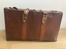 Sac Valise Vintage en cuir Pilote Aviation Air Inter no Air France
