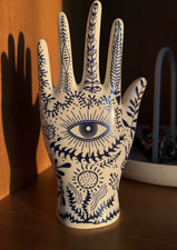 Porte-Bijoux En Céramique Bohème  Main Décorative Œil Protecteur –  Presque Neuf