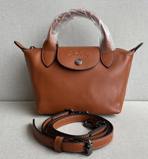 Longchamp Le Pliage Cuir  XS Tote bag Brown - Leather New From Japan