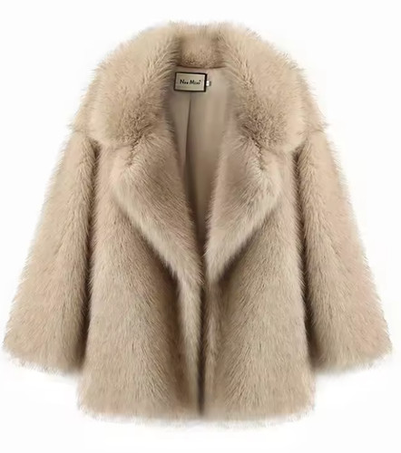Manteau fourrure - manteau, en