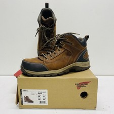 Red Wing Shoes Men Brown Solid Leather Chukka Work Boots Size 11