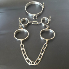 MENOTTES EN METAL BONDAGE SOUMISSION BDSM ESCLAVE IMMOBILISATION TORTURE SHACKLE