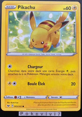 Carte pokemon pikachu - carte,