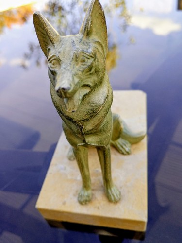 Art déco sculpture chien - art, de