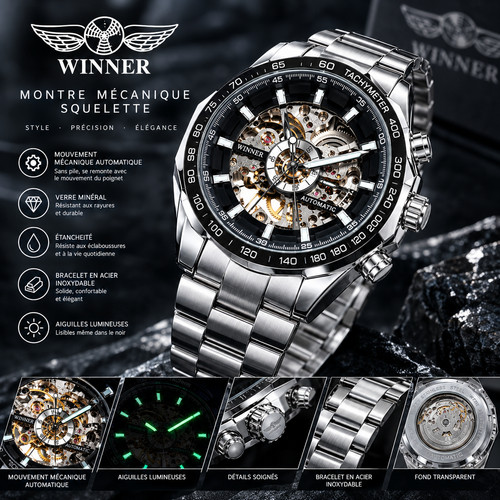 Montre homme mécanique - homme,