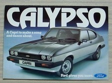 FORD CAPRI CALYPSO Car Sales Brochure 1982 #FA572