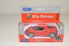 A23 1:43 WELLY NEX ALFA ROMEO 4C RED MINT BOXED