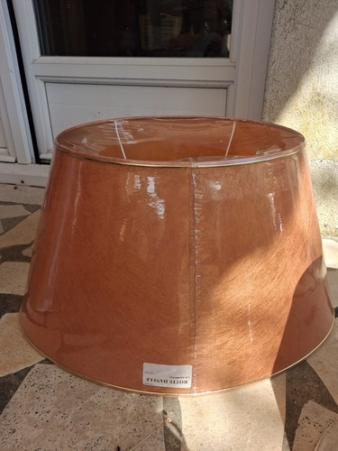 Abat jour conique marron - abat-jour,