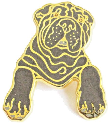 Pin chien sharpei - pin's,