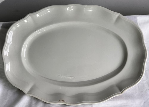 Grand plat ovale faience - plat,