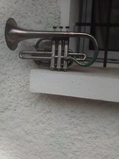 Trompette Bugle A Lecomte & Cie à rénover métal argenté