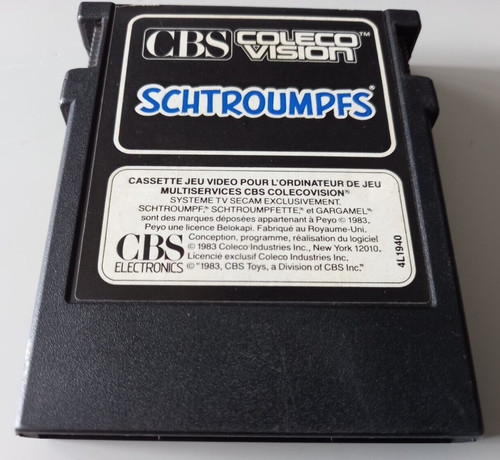 Cartouche jeu schtroumpfs - de, "schtroumpfs"